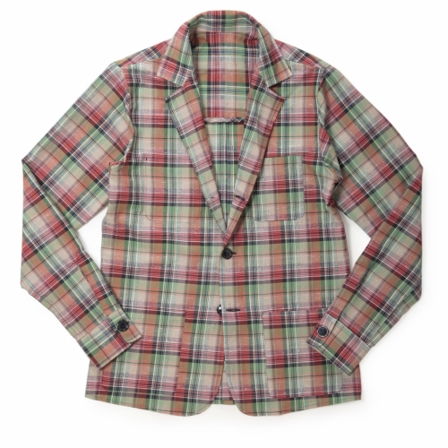 BEVILACQUA / ベヴィラクア / 3Bチェックシャツジャケット(リネン/コットン) 