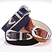 TIBERIO FERRETTI / クロコ×スエードウエスタンベルト(彫金バックル) TIBERIO FERRETTI / クロコ×スエードウエスタンベルト(彫金バックル)