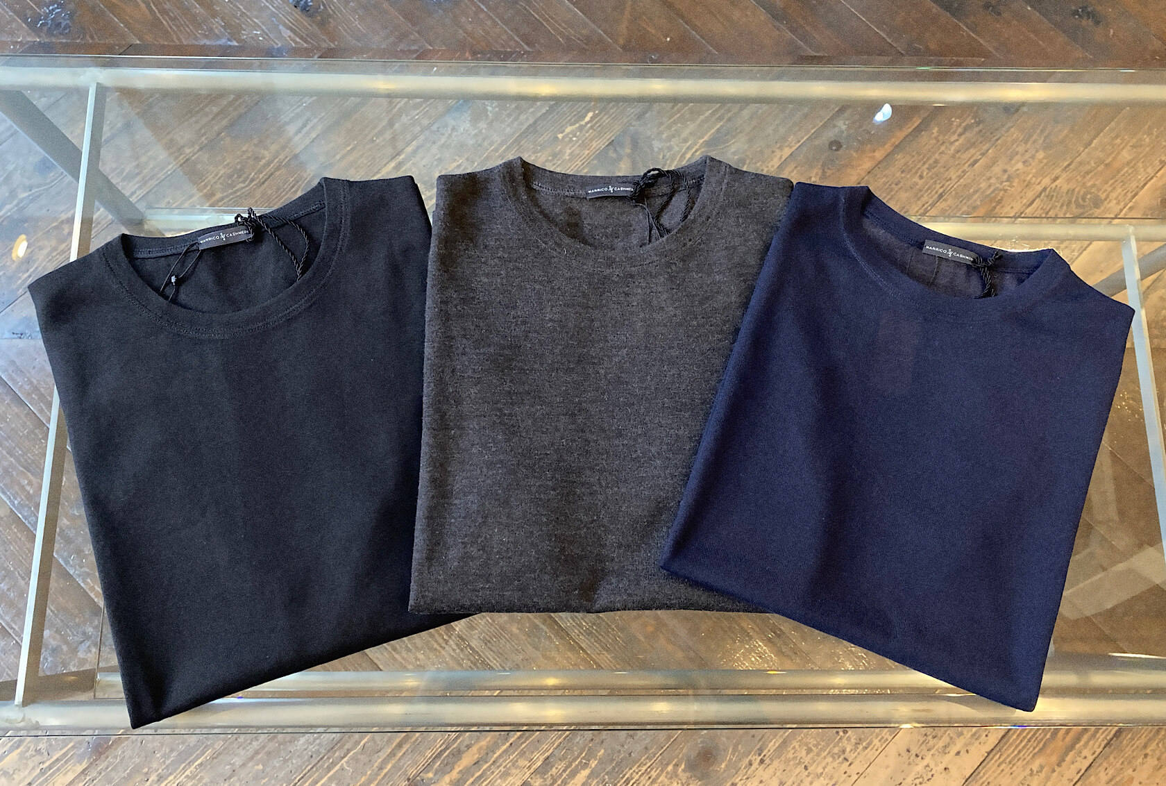 【新品】マンリコカシミヤ manrico cashmere ニットTシャツ XS