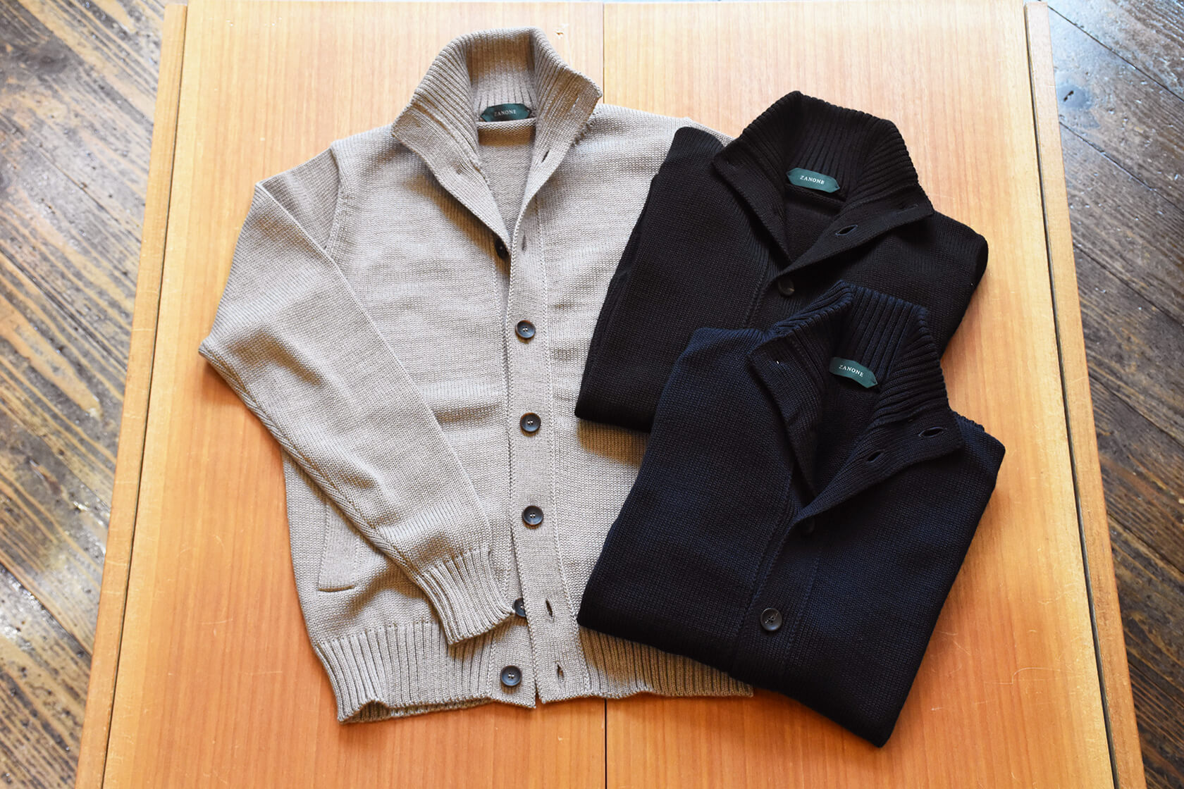 ザノーネ　zanone キョート　ジップ　CHIOTO ZIP 46 ニット