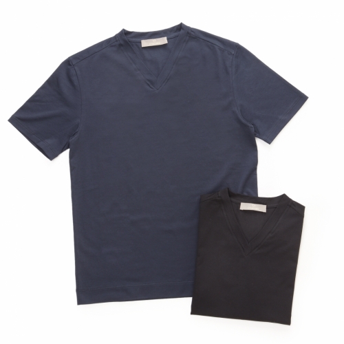 Cruciani / クルチアーニ / ショートスリーブVネックTシャツ(ストレッチコットン)/CU2112 Cruciani / クルチアーニ / ショートスリーブVネックTシャツ(ストレッチコットン)/CU2112