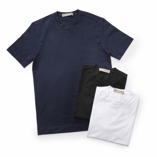 Cruciani / クルチアーニ / ショートスリーブクルーネックTシャツ(ストレッチコットン)/CU2111 Cruciani / クルチアーニ / ショートスリーブクルーネックTシャツ(ストレッチコットン)/CU2111