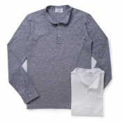 Settefili / セッテフィーリ ロングスリーブヘンリーネックTシャツ Settefili / セッテフィーリ ロングスリーブヘンリーネックTシャツ