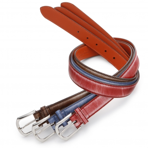 TIBERIO FERRETTI / TIBERIO FERRETTI / ティベリオ・フェレッティ コードバン加工ベルト(9345) TIBERIO FERRETTI / TIBERIO FERRETTI / ティベリオ・フェレッティ コードバン加工ベルト(9345)