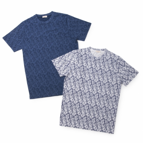Altea / アルテア / プリントクルーネックTシャツ(トロピカル柄) Altea / アルテア / プリントクルーネックTシャツ(トロピカル柄)