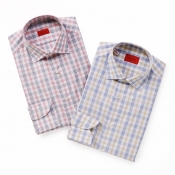 ISAIA / イザイア / セミワイドカラーシャツ(コットンチェック)/FANO ISAIA / イザイア / セミワイドカラーシャツ(コットンチェック)/FANO