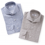 BARBA / バルバ / ワイドカラーコットンリネン小花柄シャツ(CULTO) BARBA / バルバ / ワイドカラーコットンリネン小花柄シャツ(CULTO)