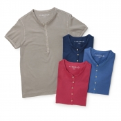 CIRCOLO / チルコロ / ショートスリーブヘンリーネックTシャツ CIRCOLO / チルコロ / ショートスリーブヘンリーネックTシャツ