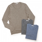 GRANSASSO / グランサッソ / クルーネックニット(リネン/シルク) GRANSASSO / グランサッソ / クルーネックニット(リネン/シルク)