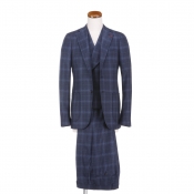 ISAIA / イザイア / 2B3ピースチェックスーツ(ウール2PLY)/ CORTINA ISAIA / イザイア / 2B3ピースチェックスーツ(ウール2PLY)/ CORTINA