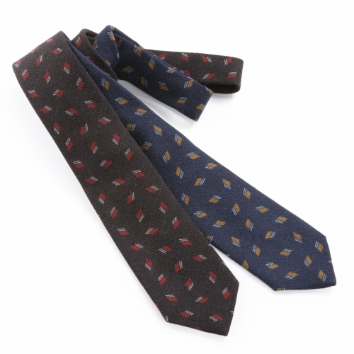 ISAIA / イザイア / ウールシルクプリントタイ(小紋柄)/CVN45 ISAIA / イザイア / ウールシルクプリントタイ(小紋柄)/CVN45