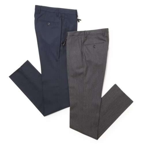 INCOTEX / インコテックス / ノープリーツパンツ(ウールヘリンボーン)/ SLIM FIT 1NT035 INCOTEX / インコテックス / ノープリーツパンツ(ウールヘリンボーン)/ SLIM FIT 1NT035