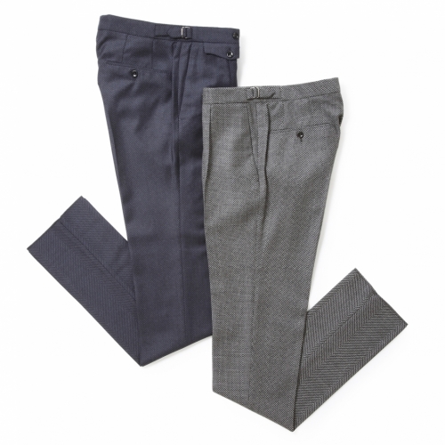 INCOTEX / インコテックス / 1プリーツサイドアジャストパンツ(カシミア混マキシヘリンボーン)/SLIM FIT 1AT011 INCOTEX / インコテックス / 1プリーツサイドアジャストパンツ(カシミア混マキシヘリンボーン)/SLIM FIT 1AT011
