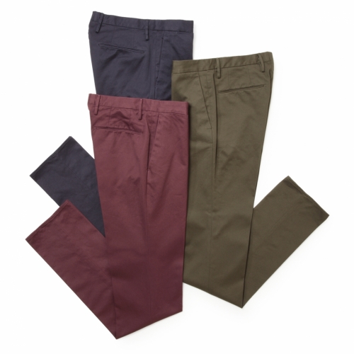 INCOTEX / インコテックス / ノープリーツパンツ(後染めコットンツイル) / SLIM FIT 1AA301 INCOTEX / インコテックス / ノープリーツパンツ(後染めコットンツイル) / SLIM FIT 1AA301