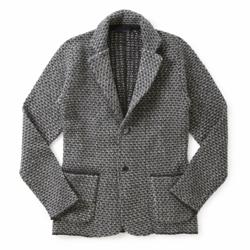 LARDINI / ラルディーニ / 2Bニットジャケット(ミックス編み) LARDINI / ラルディーニ / 2Bニットジャケット(ミックス編み)
