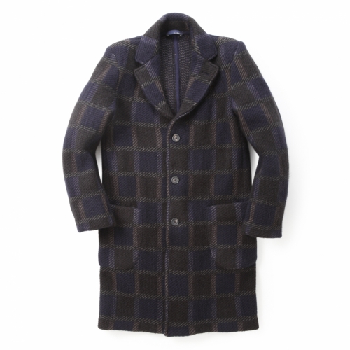 LARDINI / ラルディーニ / 3Bニットチェスターコート(ビッググラフチェック) LARDINI / ラルディーニ / 3Bニットチェスターコート(ビッググラフチェック)