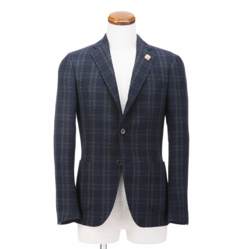 LARDINI / ラルディーニ / 3Bジャケット(ウールチェック)/ EASY LARDINI / ラルディーニ / 3Bジャケット(ウールチェック)/ EASY
