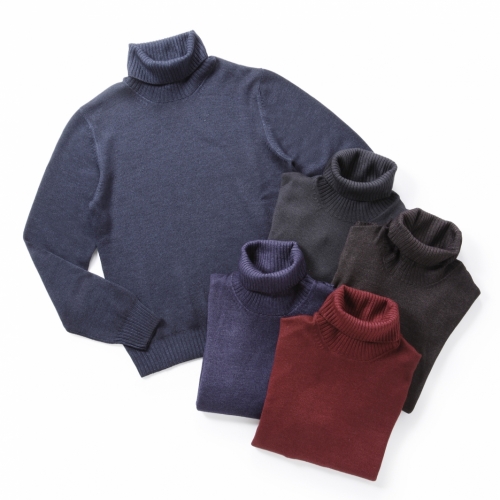 GRANSASSO / グランサッソ / メリノウールタートルネックニット(ヴィンテージ加工)/ 914 GRANSASSO / グランサッソ / メリノウールタートルネックニット(ヴィンテージ加工)/ 914