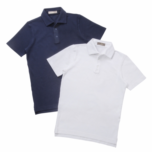 Cruciani / クルチアーニ / ショートスリーブ 鹿の子ポロシャツ/CU7332 17VL/28807 Cruciani / クルチアーニ / ショートスリーブ 鹿の子ポロシャツ/CU7332 17VL/28807