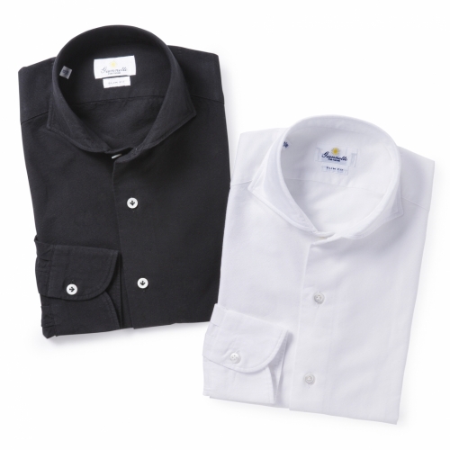 GIANNETTO / ジャンネット / ホリゾンタルカラーシャツ(オックスフォード)/SLIM FIT/4G14630L84 GIANNETTO / ジャンネット / ホリゾンタルカラーシャツ(オックスフォード)/SLIM FIT/4G14630L84