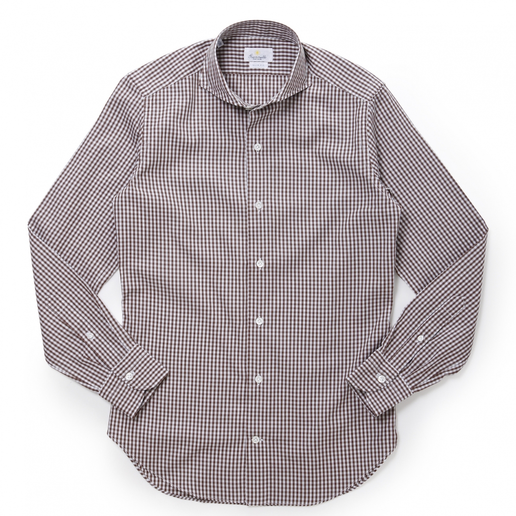 GIANNETTO / ジャンネット / ホリゾンタルカラーシャツ(ギンガムチェックS)/SLIM FIT/4G26730L84 GIANNETTO / ジャンネット / ホリゾンタルカラーシャツ(ギンガムチェックS)/SLIM FIT/4G26730L84