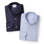GIANNETTO / ジャンネット / ホリゾンタルカラーシャツ(オックスフォード)/SLIM FIT/4G14630L84 GIANNETTO / ジャンネット / ホリゾンタルカラーシャツ(オックスフォード)/SLIM FIT/4G14630L84
