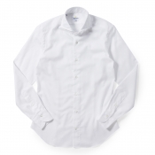 GIANNETTO / ジャンネット / ホリゾンタルカラーシャツ(同色ドビードット織り柄)/SLIM FIT/4G15830L84
