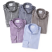 GIANNETTO / ジャンネット / ホリゾンタルカラーシャツ(ギンガムチェックL)/SLIM FIT/4G26130L84 GIANNETTO / ジャンネット / ホリゾンタルカラーシャツ(ギンガムチェックL)/SLIM FIT/4G26130L84