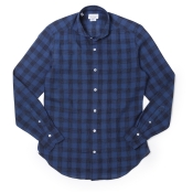 GIANNETTO / ジャンネット / ホリゾンタルカラーシャツ(コットンリネン チェック)/SLIM FIT/4G88030L84 GIANNETTO / ジャンネット / ホリゾンタルカラーシャツ(コットンリネン チェック)/SLIM FIT/4G88030L84