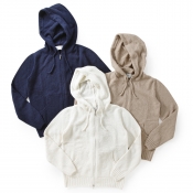 Settefili Cashmere / セッテフィーリカシミア / ジップアップニットパーカー/カシミアシルク混 Settefili Cashmere / セッテフィーリカシミア / ジップアップニットパーカー/カシミアシルク混
