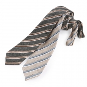 TIE YOUR TIE / タイユアタイ / 4織混ネップストライプタイ(セッテピエゲ)/T70610 TIE YOUR TIE / タイユアタイ / 4織混ネップストライプタイ(セッテピエゲ)/T70610