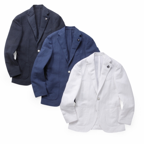 LARDINI / ラルディーニ / 3Bシャドーチェックジャケット(リネン・コットン)/JI319APQ EAR46212 LARDINI / ラルディーニ / 3Bシャドーチェックジャケット(リネン・コットン)/JI319APQ EAR46212