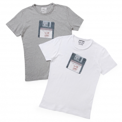 Vintage55 / ヴィンテージ55 / ショートスリーブクルーネックTシャツ(フロッピー)/UVI-6538014 Vintage55 / ヴィンテージ55 / ショートスリーブクルーネックTシャツ(フロッピー)/UVI-6538014