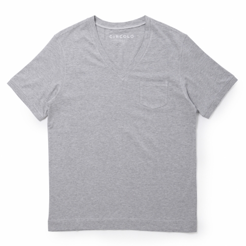 CIRCOLO / チルコロ 1901 / ショートスリーブVネックTシャツ(ポケット付き) CIRCOLO / チルコロ 1901 / ショートスリーブVネックTシャツ(ポケット付き)