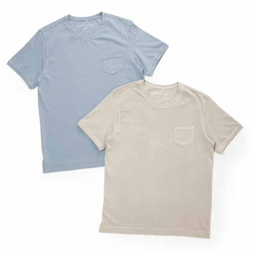 CIRCOLO / チルコロ 1901 / ショートスリーブクルーネックTシャツ(ポケット付き) CIRCOLO / チルコロ 1901 / ショートスリーブクルーネックTシャツ(ポケット付き)