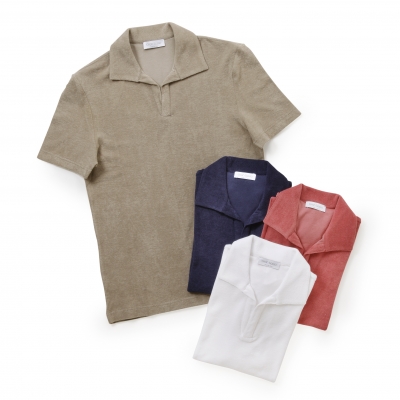 GRANSASSO / グランサッソ / ショートスリーブパイルスキッパー GRANSASSO / グランサッソ / ショートスリーブパイルスキッパー