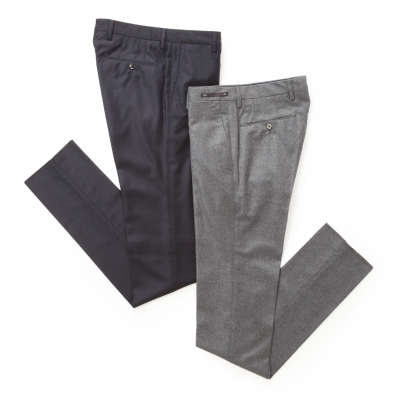 PT01 / 【2 color】ピーティーゼロウーノ / ノープリーツ ウールカシミアフランネル パンツ(BUSINESS)/SUPER SLIM/MZ30 240 PT01 / 【2 color】ピーティーゼロウーノ / ノープリーツ ウールカシミアフランネル パンツ(BUSINESS)/SUPER SLIM/MZ30 240
