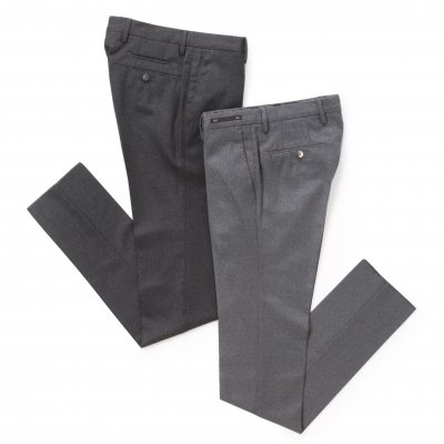 PT01 / 【2 color】ピーティーゼロウーノ / ノープリーツ ウール混ストレッチフランネルパンツ(WINTER TRAVELLER)/SUPER SLIM/PO42 230 PT01 / 【2 color】ピーティーゼロウーノ / ノープリーツ ウール混ストレッチフランネルパンツ(WINTER TRAVELLER)/SUPER SLIM/PO42 230