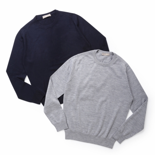 Cruciani / クルチアーニ / クルーネックニット ノーマルリブ(ウール)/CU4050 18LM Cruciani / クルチアーニ / クルーネックニット ノーマルリブ(ウール)/CU4050 18LM