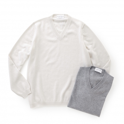 Settefili Cashmere / 【2 color】セッテフィーリカシミア / Vネックニット(カシミア) / CG012 Settefili Cashmere / 【2 color】セッテフィーリカシミア / Vネックニット(カシミア) / CG012