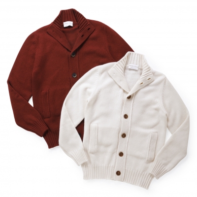 Settefili Cashmere / 【2 color】セッテフィーリカシミア / ボタンフロントニットブルゾン(カシミア) / CG012 Settefili Cashmere / 【2 color】セッテフィーリカシミア / ボタンフロントニットブルゾン(カシミア) / CG012