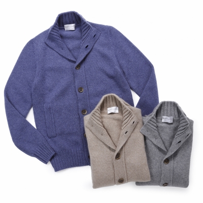 Settefili Cashmere / 【3 color】セッテフィーリカシミア / ボタンフロントニットブルゾン(カシミア) / CG042 Settefili Cashmere / 【3 color】セッテフィーリカシミア / ボタンフロントニットブルゾン(カシミア) / CG042