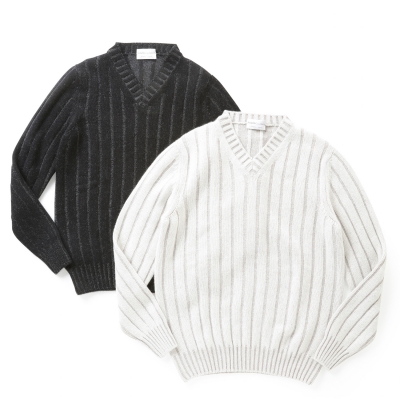 Settefili Cashmere / セッテフィーリカシミア / 針抜きVネックニット(カシミア)/CP3V/VA91 Settefili Cashmere / セッテフィーリカシミア / 針抜きVネックニット(カシミア)/CP3V/VA91