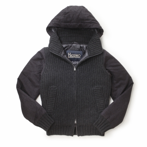 HERNO / ヘルノ / パディング カシミアニットコンビ ブルゾン/GI0078U M.BLOUSON HERNO / ヘルノ / パディング カシミアニットコンビ ブルゾン/GI0078U M.BLOUSON