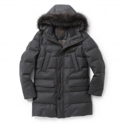 MOORER / ムーレー / ファー付きダウンコート(ウール・カシミア) MOORER / ムーレー / ファー付きダウンコート(ウール・カシミア)