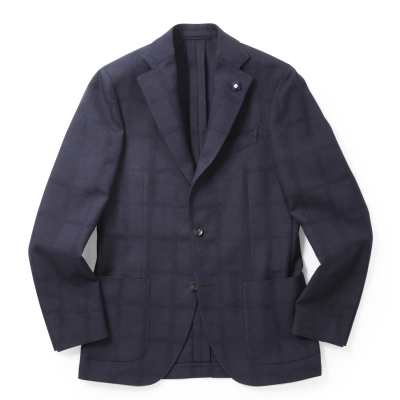LARDINI / ラルディーニ / 3Bシャドーチェックジャケット(ウール)/JJ526AQ RP47593 LARDINI / ラルディーニ / 3Bシャドーチェックジャケット(ウール)/JJ526AQ RP47593