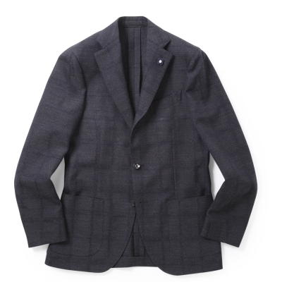 LARDINI / ラルディーニ / 3Bシャドーチェックジャケット(ウール)/JJ526AQ RP47593 LARDINI / ラルディーニ / 3Bシャドーチェックジャケット(ウール)/JJ526AQ RP47593