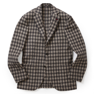 LARDINI / ラルディーニ / 3Bチェックジャケット(4織混)/JJ526AQ RP47595 LARDINI / ラルディーニ / 3Bチェックジャケット(4織混)/JJ526AQ RP47595