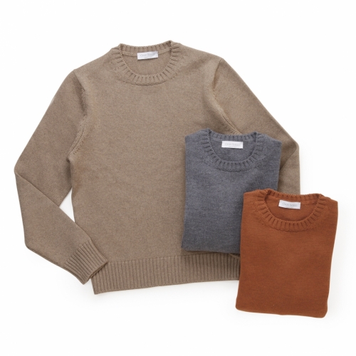 GRANSASSO / グランサッソ / ミドルゲージメリノウール クルーネックニット/13122-14272/131 GRANSASSO / グランサッソ / ミドルゲージメリノウール クルーネックニット/13122-14272/131