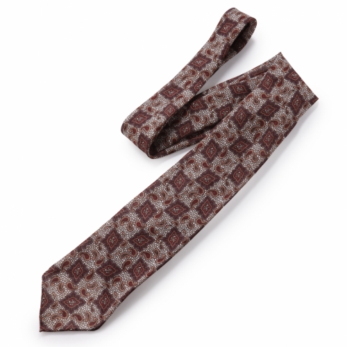TIE YOUR TIE / タイユアタイ / ペイズリープリントタイ/ウール・シルク(セッテピエゲ)/T91101 TIE YOUR TIE / タイユアタイ / ペイズリープリントタイ/ウール・シルク(セッテピエゲ)/T91101